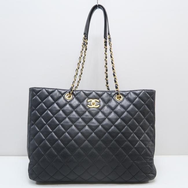 Chanel Classic Timeless Black Caviar Tote